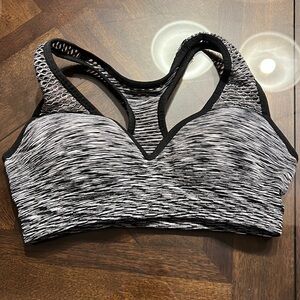 PINK supportive sports bra with built-in padding